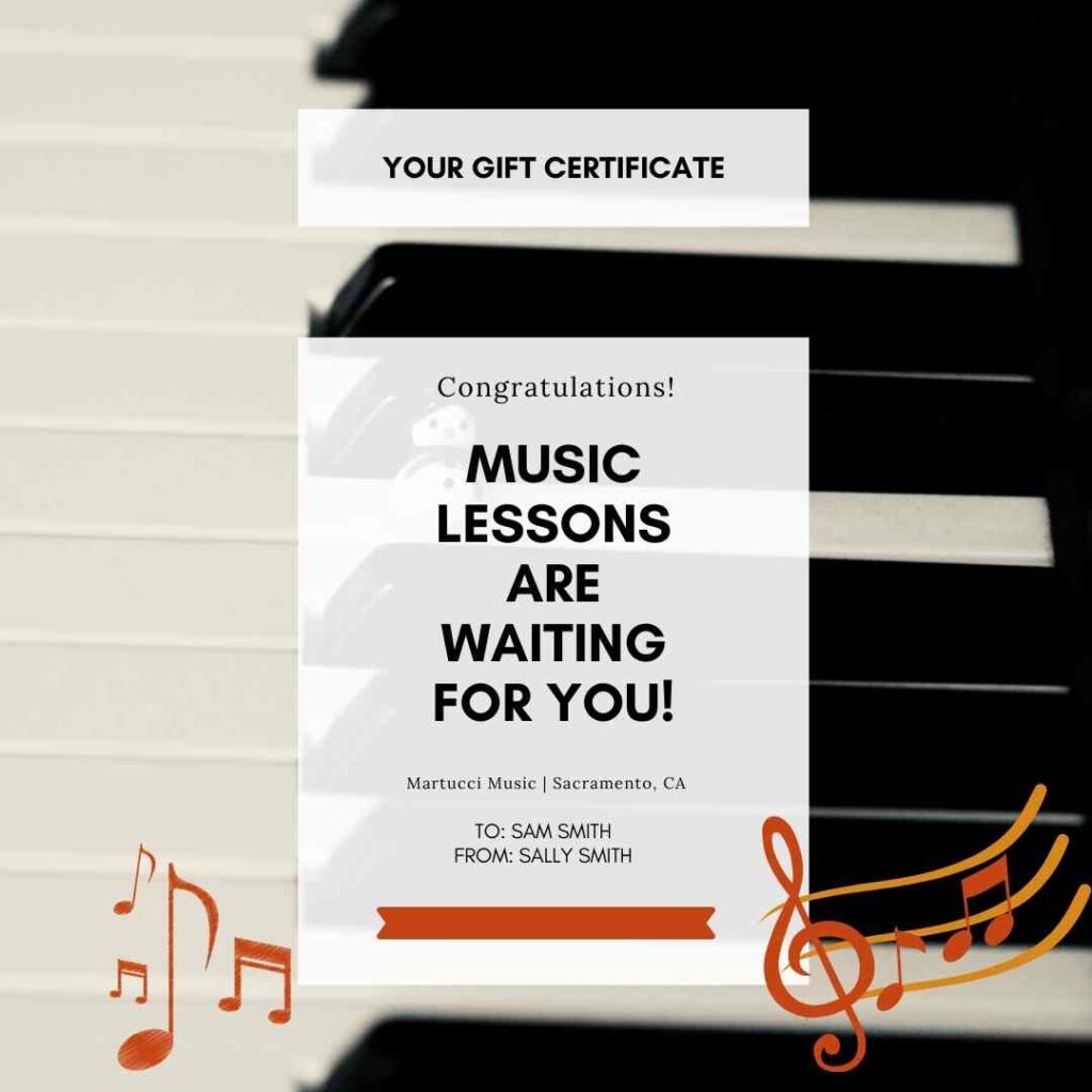 Music Lesson Gift | Music School 