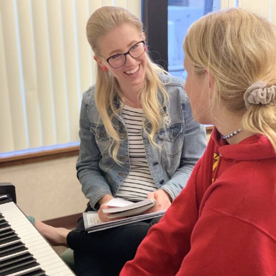 Teacher teaching piano | Sacramento Piano Lessons | Piano Lessons for Beginners | Starting Piano Lessons